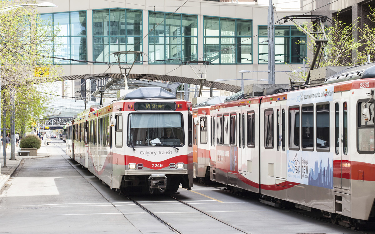 CTrains downtown